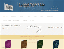 Tablet Screenshot of islamiyontem.net
